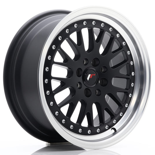 JR Wheels JR10 16x7 ET30 4x100/108 Matt Black w/Machined Lip