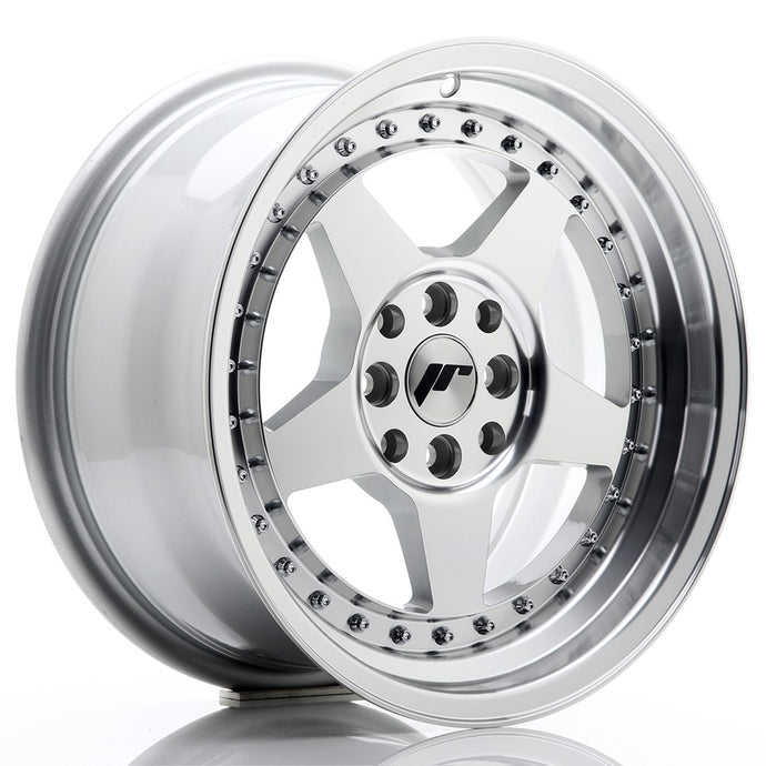 JR Wheels JR6 16x8 ET30 4x100/114 Silver Machined Face