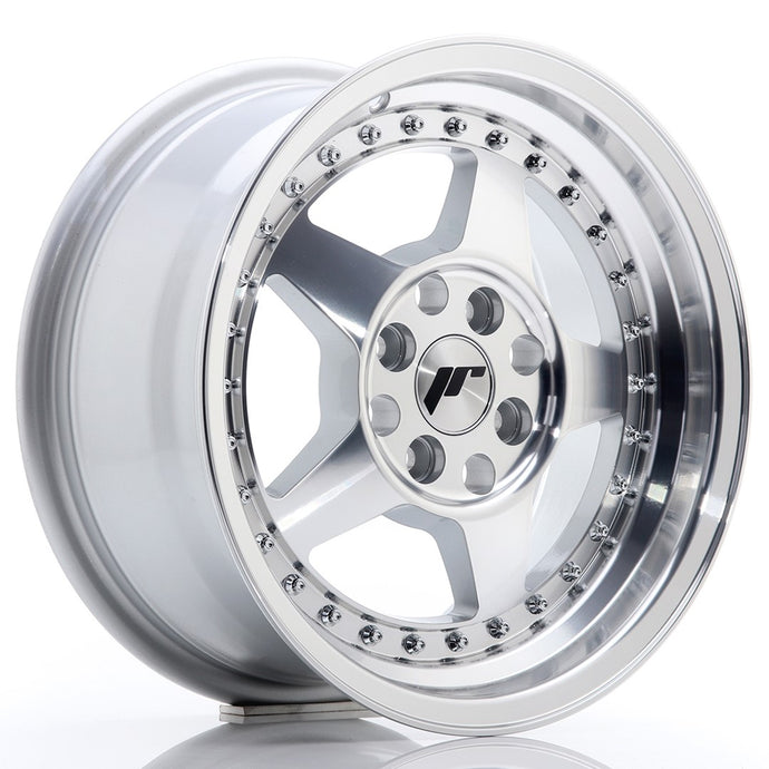 JR Wheels JR6 15x7 ET35 4x100 Silver Machined Face