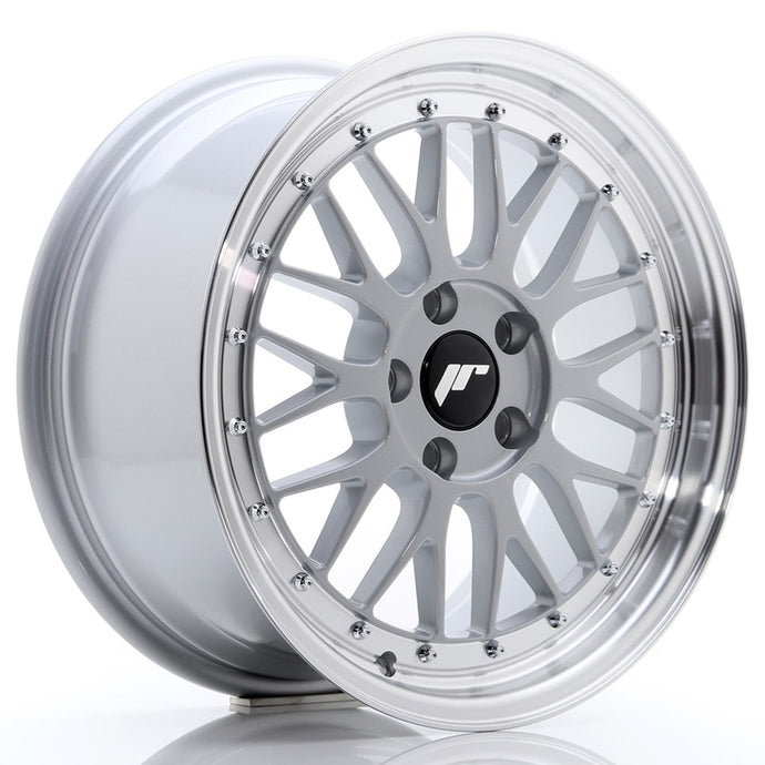 JR Wheels JR23 17x8 ET35 5x100 Hyper Silver w/Machined Lip