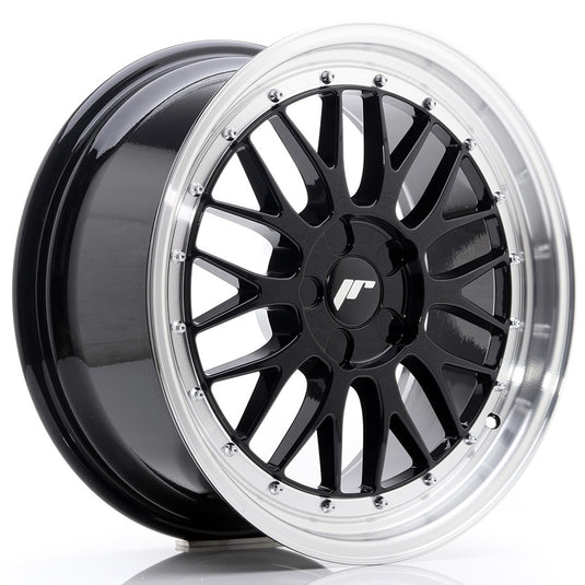 JR Wheels JR23 18x8,5 ET25-48 5H BLANK Gloss Black w/Machined Lip