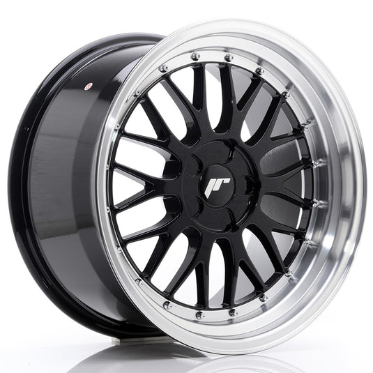 JR Wheels JR23 18x9,5 ET25-48 5H BLANK Gloss Black w/Machined Lip