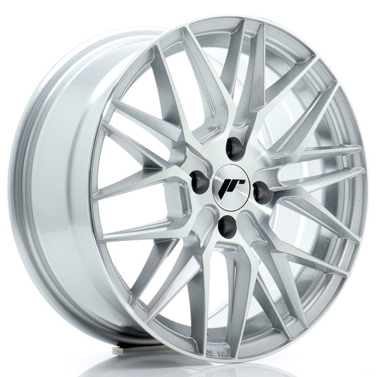 JR Wheels JR28 16x7 ET40 4x100 Silver Machined Face